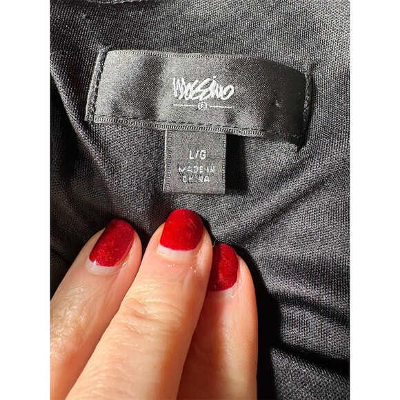 Mossimo Romper Womens Size L Black Lace Overlay Lined Spaghetti Strap - Picture 7 of 11